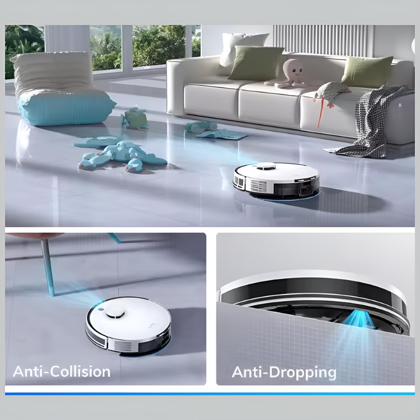 ILIFE Aspirador Robô A30 Pro – 5000Pa, Auto-esvaziamento e App