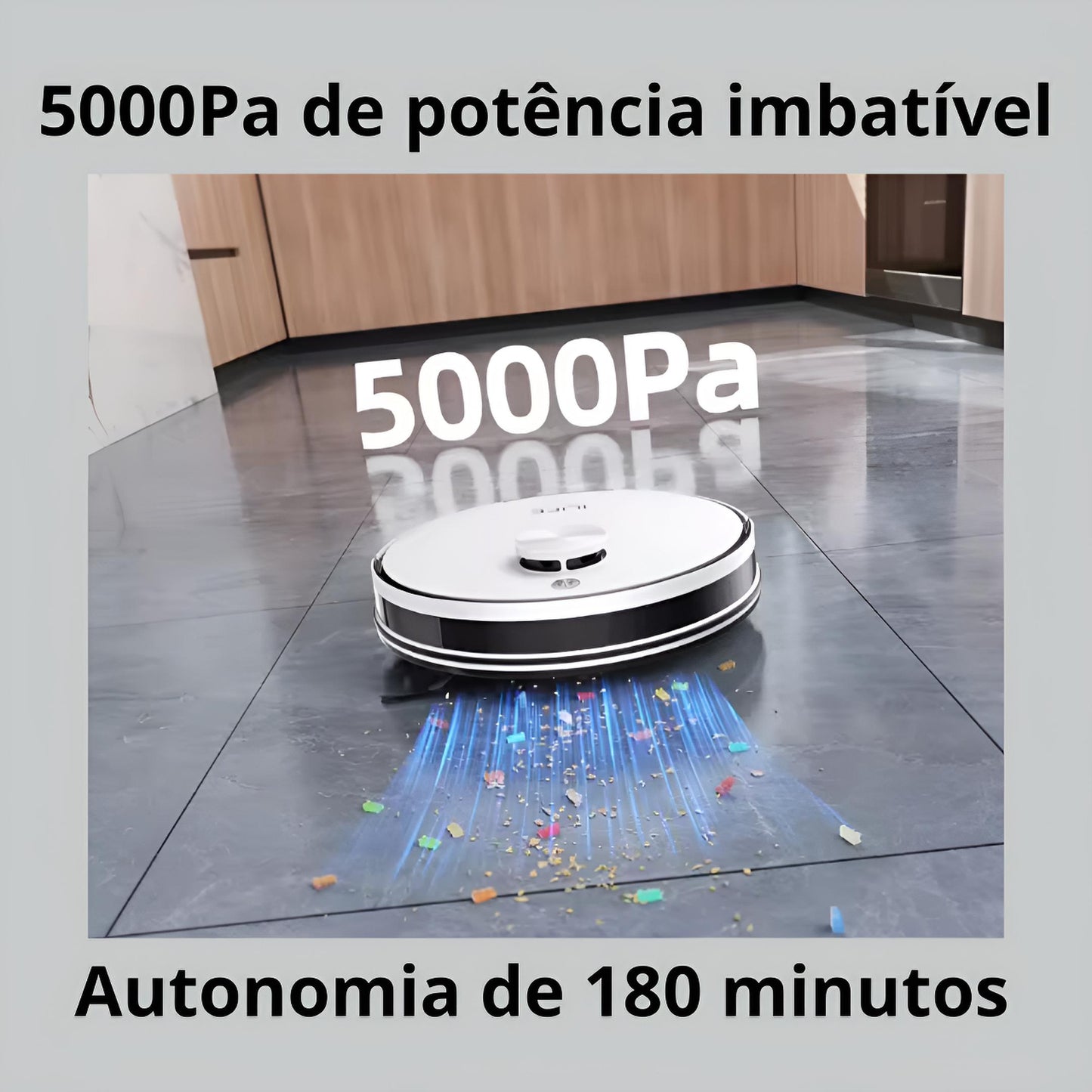 ILIFE Aspirador Robô A30 Pro – 5000Pa, Auto-esvaziamento e App