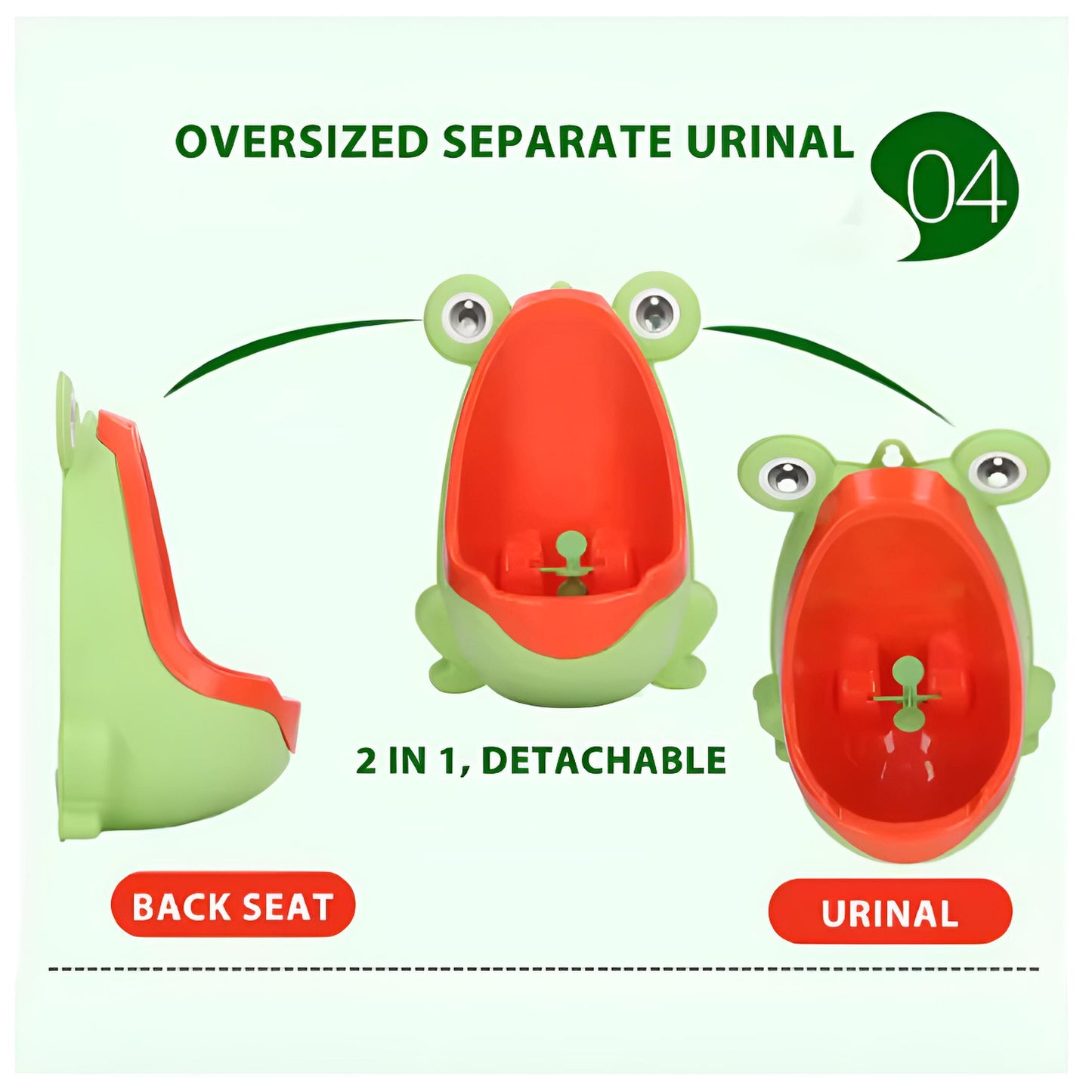 Orinal Infantil de Treino Montado na Parede – Divertido com Alvo para Meninos Pequenos