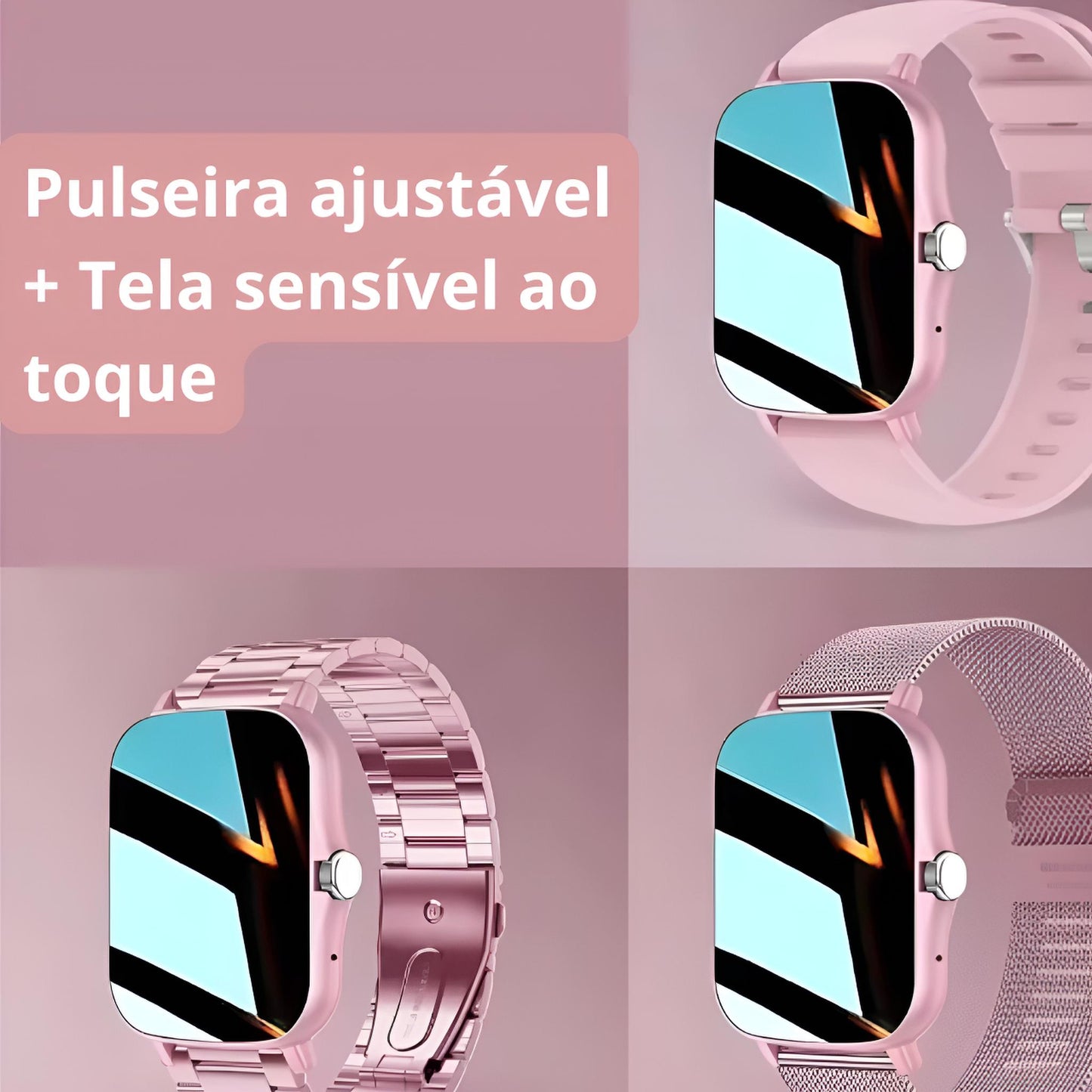 Relógio Inteligente 1.83'' à Prova d’Água com Chamadas, Notificações, Monitor de Sono e Esportes – Compatível com iPhone e Android