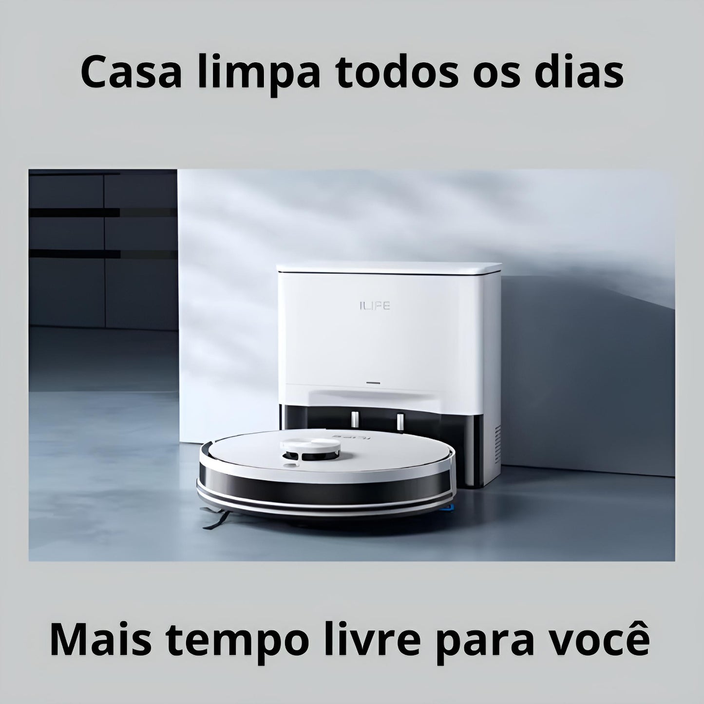 ILIFE Aspirador Robô A30 Pro – 5000Pa, Auto-esvaziamento e App