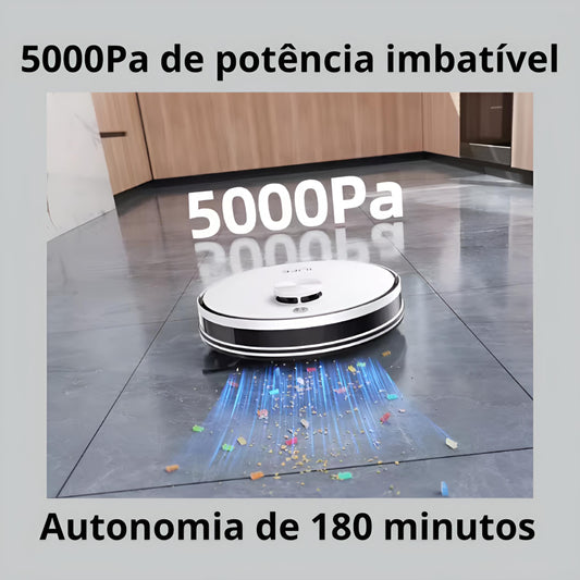 ILIFE Aspirador Robô A30 Pro – 5000Pa, Auto-esvaziamento e App