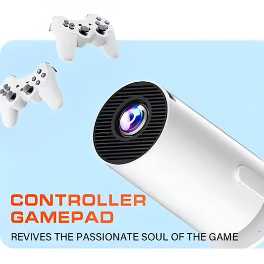 Projetor Inteligente + Consola Retro M300 MAX – Cinema & Jogos em Casa