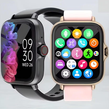 Relógio Inteligente 1.83'' à Prova d’Água com Chamadas, Notificações, Monitor de Sono e Esportes – Compatível com iPhone e Android